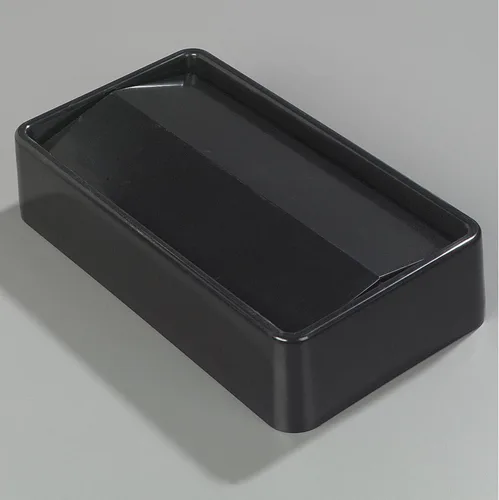 Miniatura 7 de Carlisle FoodService Products 34202403 TrimLine Tapa abatible de plástico, 20.19 x 11.56 x 4-1/2 pulgadas, 15-23 galones, color negro