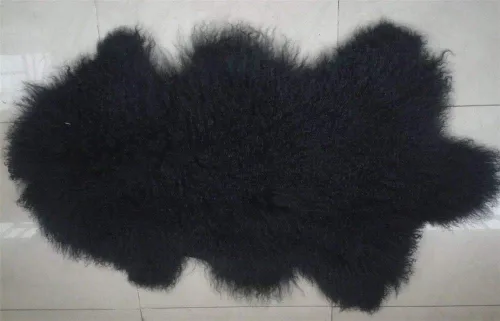 Miniatura 5 de Alfombra de lana auténtica de oveja tibetana/mongol de piel de oveja tibetana y mongol, alfombra de lana real para dormitorio, sala de estar, 3.5 x
