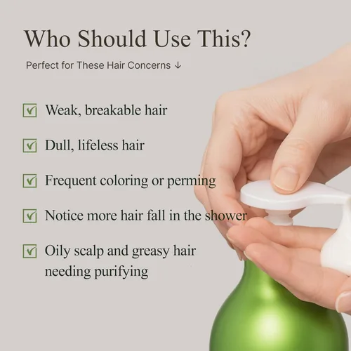 Miniatura 6 de TS New Premium Shampoo Cuidado coreano de pérdida de cabello para cabello adelgazante con biotina y niacinamida Piritiona de zinc y 19 extractos