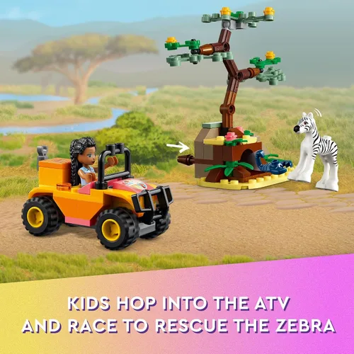 Miniatura 4 de LEGO Friends Mia's Wildlife Rescue Toy 41717 con figuras de animales de safari de cebra y jirafa más 3 mini muñecas, idea de regalo de cumpleaños