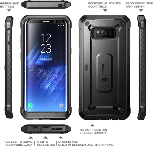 Miniatura 7 de SUPCASE Unicorn Beetle PRO Series - Funda para Samsung Galaxy S8 Plus, funda resistente de cuerpo completo con SP incorporado para Galaxy S8 Plus