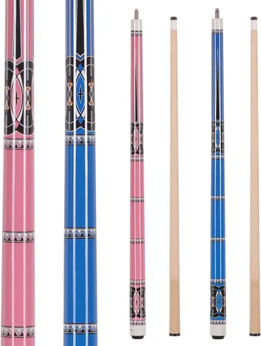 Miniatura 7 de 48 Inch Maple Cue Stick, Short Pool Cue Stick for Beginners, Canadian Maple Billiard Cues for Limited Spaces, 48 inch Junior Size Cue with Premium