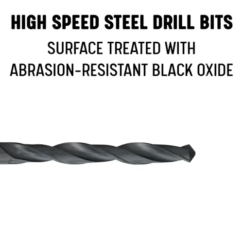 Miniatura 2 de Drill América - Juego de brocas para taladro y llave de acero para alta velocidad POU (#0-80 - 1-1/2"-12, m1.6 - m36, NC, NF). Set de taladro