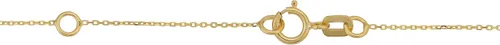 Miniatura 2 de Tobillera Kooljewelry de oro amarillo de 14 quilates con longitud ajustable (se adapta a 22,8 o 10.0in)