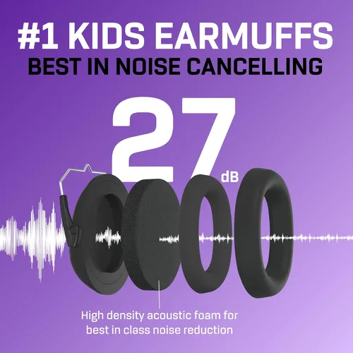 Miniatura 3 de Vanderfields Hearing Protection Ear Muffs - Over 33 dB (2K Hz) Broad Noise Cancelling Sound Reduction Earmuffs for Kids 3-12