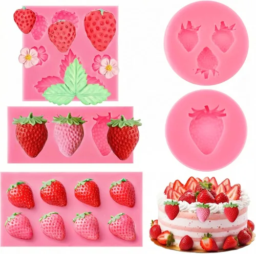 Miniatura 9 de Pimoys 4 moldes de flores y lazos para chocolate, moldes de chocolate con flores, molde de silicona para pastel, molde de caramelo de silicona