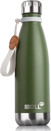 Miniatura 48 de Botella de agua para niños, botella de agua deportiva de acero inoxidable de 12 onzas con aislamiento al vacío para la vuelta a la escuela, botella