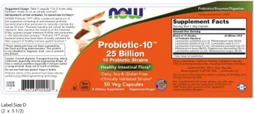 Miniatura 2 de Now Foods probiotic-10 25 millones, 2, 2