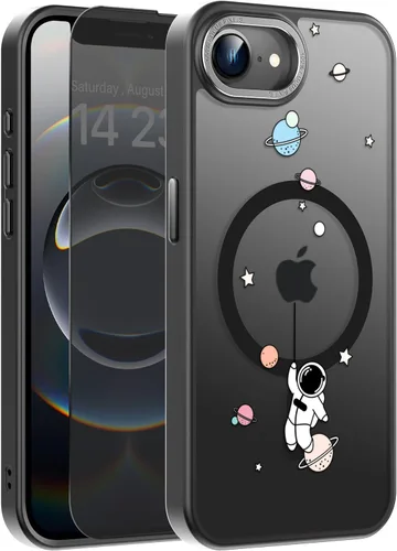 Miniatura 122 de Goodon Funda para iPhone 17 Pro con protector de pantalla de privacidad, compatible con Magsafe, a prueba de golpes, translúcida mate, bonita funda