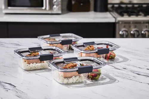 Miniatura 8 de Rubbermaid Brilliance Contenedores de almacenamiento de alimentos sin BPA con tapas