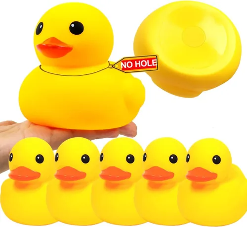 Miniatura 16 de 5 piezas de goma para bañera de Kalafona de 2 pulgadas, impermeable, sin "Bebe", sin agujero, divertido juguete de baño para piscina, sin agujero
