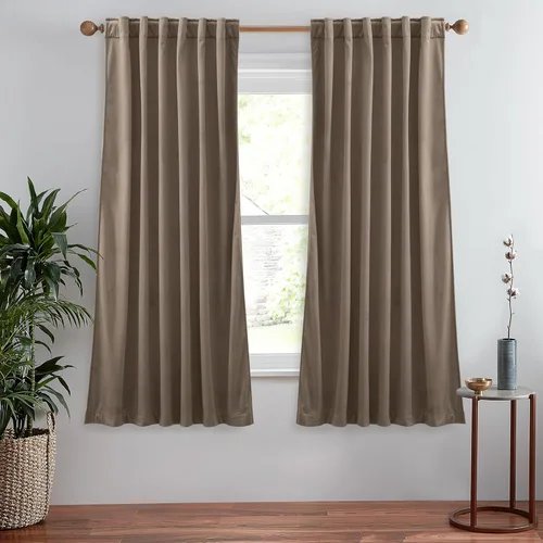 Miniatura 60 de StangH Cortinas de terciopelo súper suaves con pestaña trasera, cortinas azul marino para puerta corredera, decoración de lujo, cortinas opacas
