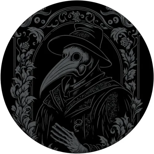 Miniatura 3 de Plague Doctor Oculto Gótico Plaga Steampunk Black Death PopSockets Adhesivo PopGrip