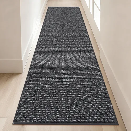 Miniatura 34 de BEQHAUSE Alfombra de Entrada de 20"x32" Tapete Interior para Puerta Antideslizante Lavable, Alfombras de Pasillo Absorbentes y Resistentes a Manchas