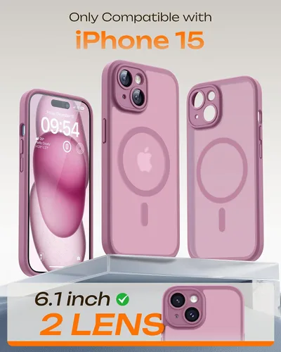 Miniatura 432 de TOCOL Funda para iPhone 11, compatible con Magsafe, protección completa de cámara, imanes integrados, protección contra caídas, funda translúcida