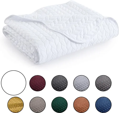 Miniatura 36 de MOONLIGHT20015 Edredón tamaño King (106 x 96 pulgadas) con 2 fundas de almohada (20 x 36 + 2 pulgadas) para todas las estaciones, juego de cama Azul