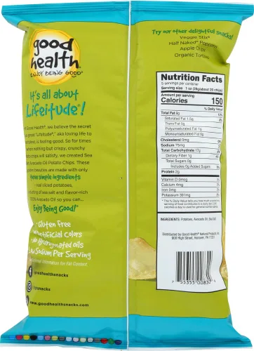 Miniatura 2 de Good Health Chips de barbacoa estilo hervidor de aceite de aguacate, bolsa de 5 onzas (4 bolsas)