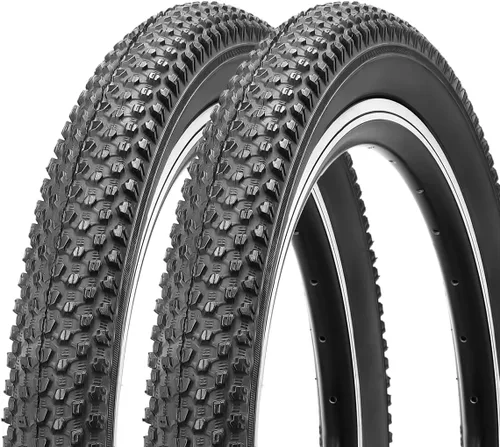 Miniatura 12 de MOHEGIA Llantas de bicicleta de montaña – 20/24/26/27.5 pulgadas plegables de repuesto de neumáticos de bicicleta MTB, cuentas de acero todo terreno