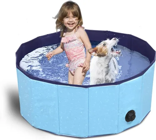 Miniatura 8 de Piscina plegable para perros, piscina para mascotas, piscina de natación para perros, piscina de natación para mascotas, PVC, antideslizante
