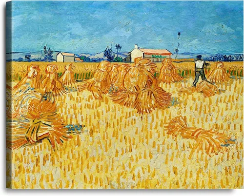 Miniatura 128 de A&T ARTWORK Noche estrellada sobre el Ródano de Vincent Van Gogh. Tamaño del marco: 36 x 30 pulgadas, tamaño de la imagen: 30 x 24 pulgadas
