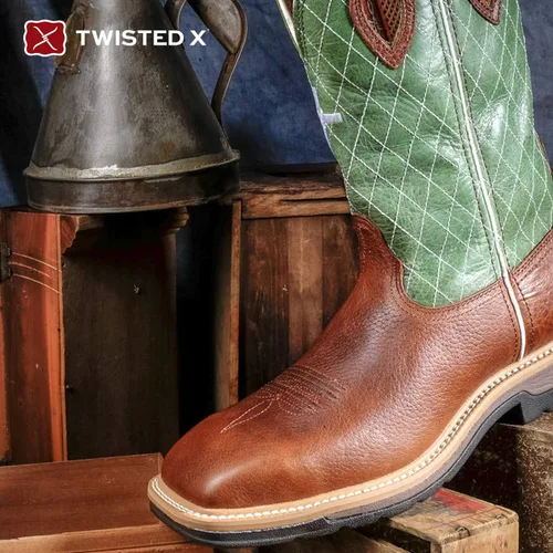 Miniatura 113 de Twisted X Botas Tech X para hombre de 12 pulgadas, botas occidentales casuales para hombre