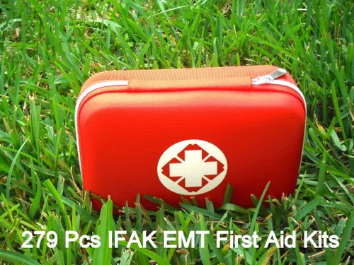 Miniatura 2 de Kits de primeros auxilios 279 piezas para automóvil, camión, supervivencia de emergencia, trauma, cuidado táctico, viajes, hogar, oficina, escuela