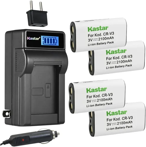 Miniatura 7 de Kastar CR-V3 - Cargador de batería LCD de CA compatible con Sanyo Xacti DSC-SX550, Xacti DSC-SX560, Xacti DSC-X100, Xacti DSC-X110, Xacti DSC-X200