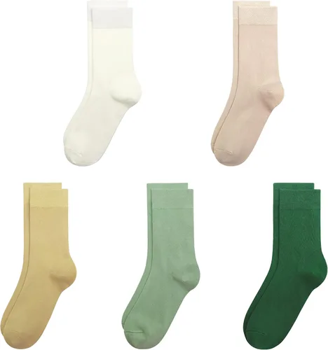 Miniatura 23 de SERISIMPLE Calcetines de bambú de viscosa para niños, calcetines escolares antiolor para niños y niñas, uniforme, ligeros, con costuras planas, 5