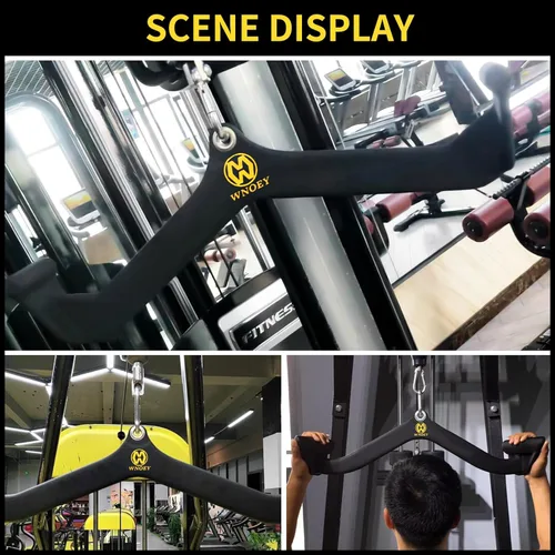 Miniatura 6 de LAT Pulldown Attachment,Back Tricep Bar Strength Training,Handle Grips LAT Pull Down Bar Press Down Exercises,Cable Machine Accessories, Cable Back