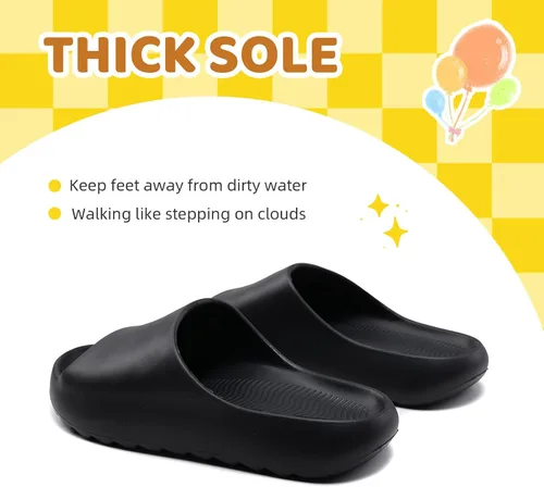 Miniatura 31 de Sandalias acolchadas para mujeres, hombres y niños, cómodas, antideslizantes, suaves, impermeables, para baño, ducha, sandalias acolchadas de suela