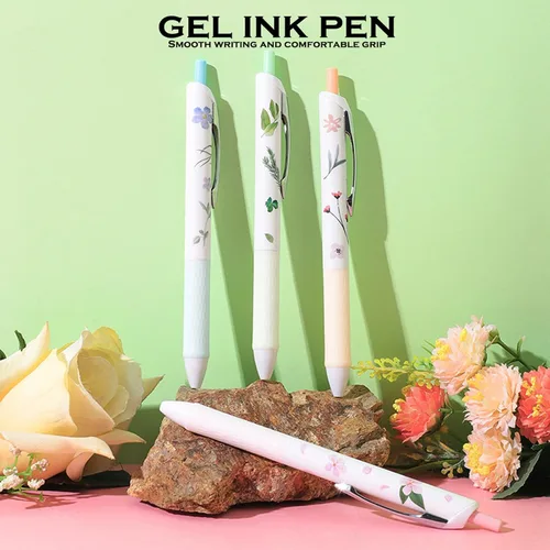 Miniatura 4 de DUNBONG Bolígrafos de gel a base de agua, punta fina de 0.020 in, tinta negra, bolígrafo de tinta de gel, paquete de 4 (multicolor)