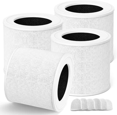 Mini filtro de repuesto compatible con LEVOIT Core Mini purificador de aire Core-Mini-P, 3 en 1 H13 True HEPA, en comparación con el reemplazo del