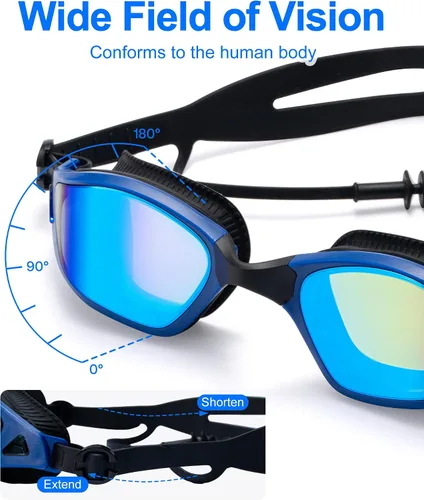 Miniatura 4 de seasprint Gafas de natación, visión súper clara, gafas de natación para adultos, adecuadas para todo tipo de programas de natación Espejo