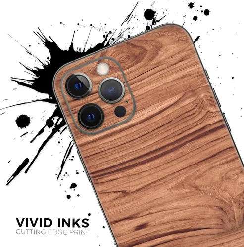 Miniatura 5 de DesignSkinz Kit de calcomanías de cuerpo completo compatible con iPhone 15 Plus, madera natural de lujo V2