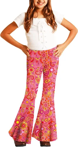 Miniatura 3 de Deerose Pantalones de cintura alta con estampado floral para niñas de 5 a 14 años
