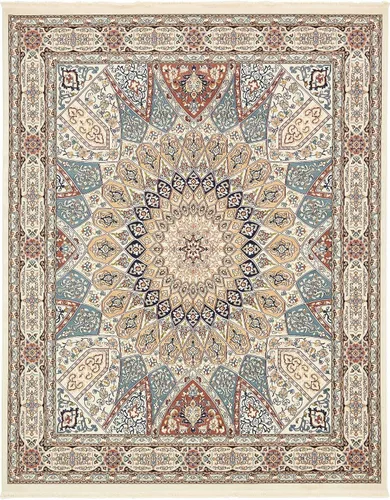 Miniatura 11 de Unique Loom Colección Narenj - Adams - Alfombra ovalada (2 pies 2 pulgadas x 3 pies 1 pulgada, color azul/borgoña)
