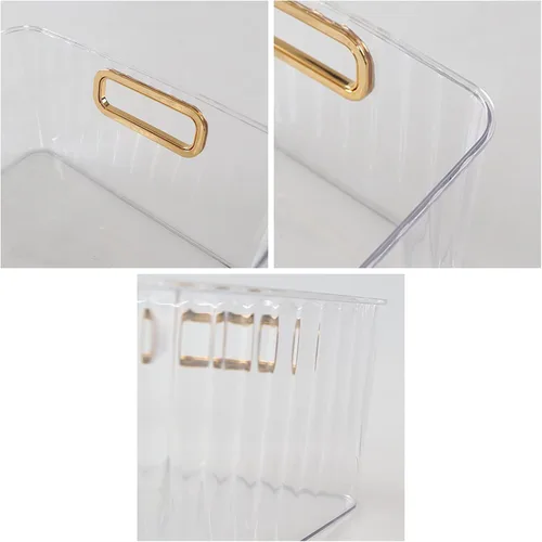 Miniatura 3 de Bringer Contenedor de almacenamiento de plástico transparente, paquete de 4 contenedores multiuso