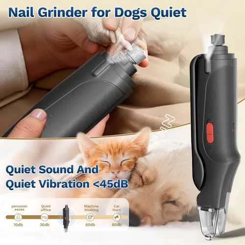 Miniatura 4 de Cortauñas 2 en 1 para perros y gatos, recortadores de uñas para perros grandes, medianos y pequeños, recortador de garras de gatos, sensor rápido