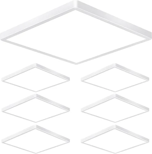 Miniatura 10 de Lámpara de techo LED empotrada de 12 pulgadas, 24 W, 3000 K/4000 K/6000 K, luz de techo LED ajustable, 2800 lm para dormitorio, cocina, pasillo