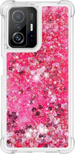 Miniatura 84 de Glitter Sparkle Moving Quicksand Flowing Cover para Xiaomi Redmi Note 10S Bling Liquid Clear Star Heart Silicona Bumper Funda transparente de goma a