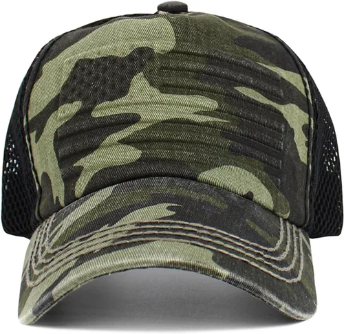 Miniatura 182 de KBETHOS Tactical Operator Collection USA Fishing Mesh Ballcap Flag Patch America Outdoors Trucker Baseball Cap