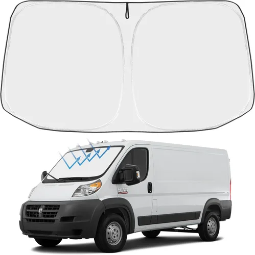 Miniatura 247 de Proadsy Parasol para parabrisas actualizado 2025, ajuste personalizado Dodge RAM 1500 2Dr 2019-2024 2025, 4 capas, plegable, protector de parasol