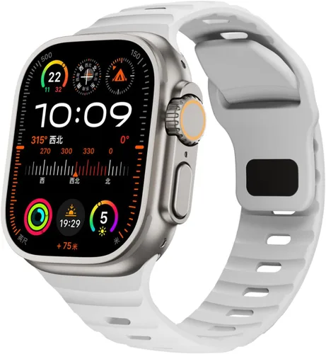 Miniatura 18 de Correas de silicona deportivas compatibles con Apple Watch Band de 1.929 in, 1.811 in, 1.772 in, 1.732 in, 1.654 in, 1.614 in, 1.575 in, 1.496 in