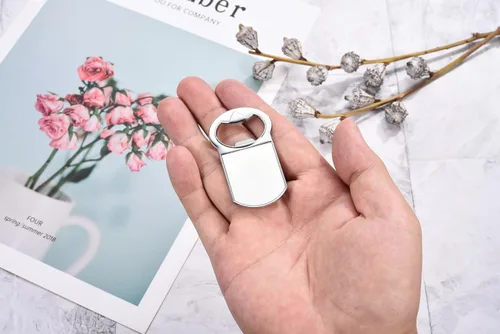 Miniatura 6 de Abrebotellas con imán de sublimación para nevera, regalos de fotos personalizados, transferencia de calor para recuerdos de fiesta, boda, Bestman