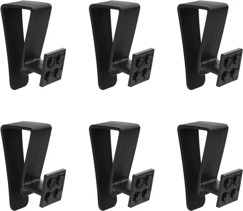 Miniatura 18 de Over Cabinet Door Hooks, 8Pcs Plastic Over Door Single Hooks Multi-Purpose Over The Cupboard Drawer Hooks Space-Saving Hanger Extender Clips Hooks