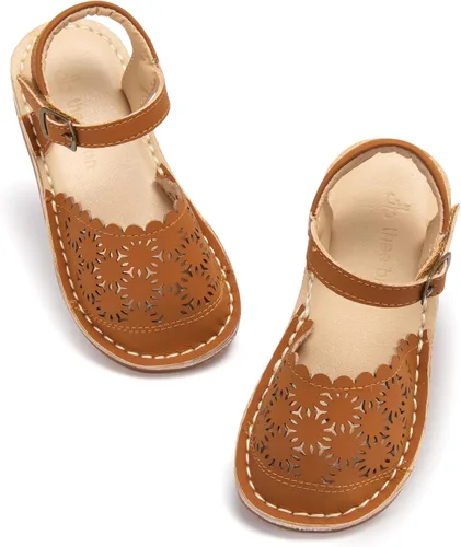Miniatura 49 de THEE BRON Sandalias cómodas para niñas, zapatos para niños, sandalias rellenas