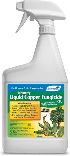 Miniatura 3 de Monterey Liqui-Cop con cuchara medidora, fungicida de cobre en aerosol de jardín para cítricos, frutales y árboles de nueces, 1 galón