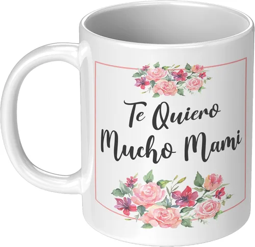 Miniatura 3 de Coveted Goods Te Quiero Mucho Mami Taza – Regalo para el Día de la Madre Española para Mamás Latinas – Taza de café de cerámica blanca de 11 oz