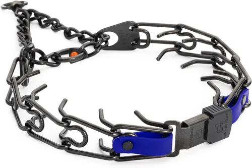 Miniatura 20 de Collar para Perro Herm Sprenger de Acero Inoxidable Negro con Hebilla de Liberación Rápida ClicLock y Inserción de Biothane Collar de Entrenamiento
