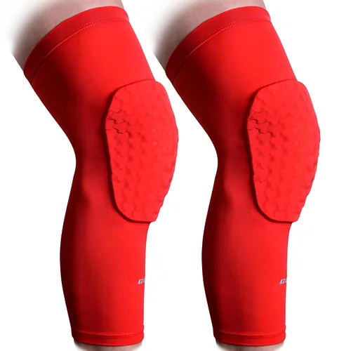 Miniatura 10 de COOLOMG Rodilleras de baloncesto de compresión para piernas para voleibol, fútbol, levantamiento de pesas, color negro, talla S T_negro